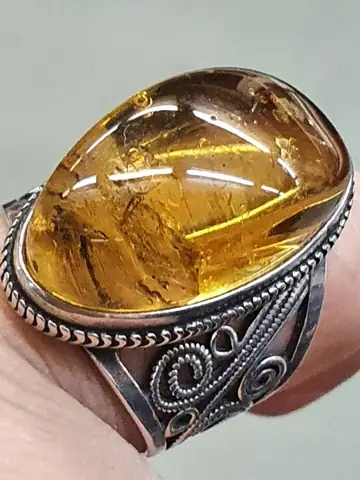 Nhẫn Hổ Phách Nam Nhẫn Hổ Phách Nam