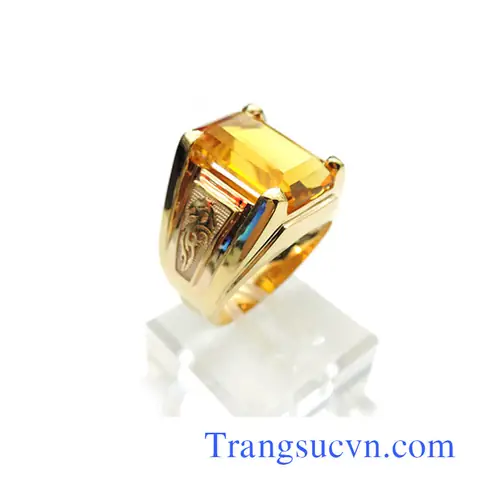 Nhẫn Nam Thạch Anh Vàng Nhẫn Nam Thạch Anh Vàng