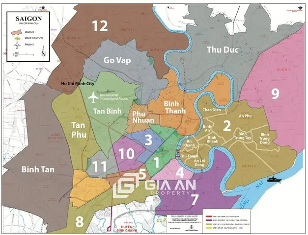 Quận 7 Giáp Với Những Quận Nào? Bản Đồ Vị Trí Địa Lý Cập Nhật Mới Nhất