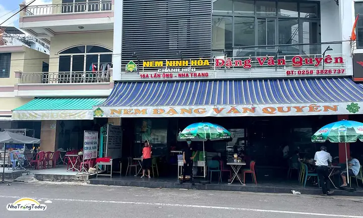 Địa Chỉ, Thực Đơn & Đánh Giá Quán Nem Nướng Đặng Văn Quyên Ở Nha Trang