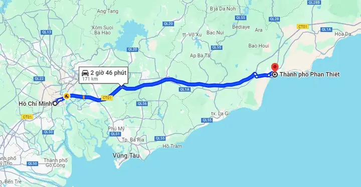 Khoảng Cách Sài Gòn – Phan Thiết: Bao Nhiêu Km Và Cách Di Chuyển Tiện Lợi