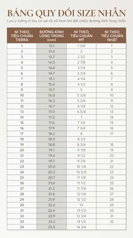 Cách Đo Và Chọn Size Nhẫn Chuẩn Ở Việt Nam: Bảng Size, Quy Đổi Và Mẹo Đo Tại Nhà Cách Đo Và Chọn Size Nhẫn Chuẩn Ở Việt Nam: Bảng Size, Quy Đổi Và Mẹo Đo Tại Nhà