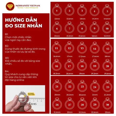 Cách Đo Và Chọn Size Nhẫn Chuẩn Ở Việt Nam: Bảng Size, Quy Đổi Và Mẹo Đo Tại Nhà Cách Đo Và Chọn Size Nhẫn Chuẩn Ở Việt Nam: Bảng Size, Quy Đổi Và Mẹo Đo Tại Nhà
