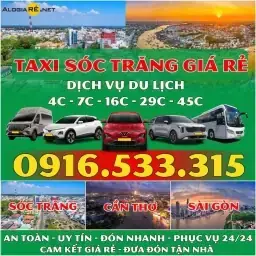 Danh Bạ Số Điện Thoại Taxi Sóc Trăng 2026: 9 Hãng Uy Tín + Hướng Dẫn Đặt Xe Nhanh Danh Bạ Số Điện Thoại Taxi Sóc Trăng 2026: 9 Hãng Uy Tín + Hướng Dẫn Đặt Xe Nhanh