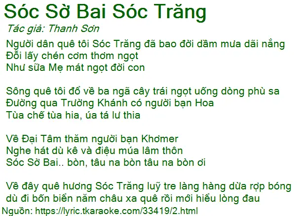 Tải Karaoke Sóc Sờ Bai Sóc Trăng: Link, Lời Bài Hát Và Hướng Dẫn Sử Dụng Tải Karaoke Sóc Sờ Bai Sóc Trăng: Link, Lời Bài Hát Và Hướng Dẫn Sử Dụng