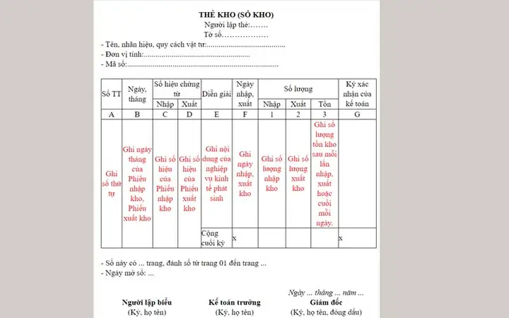 Thẻ Kho Là Gì? Hướng Dẫn Cách Ghi Và Quản Lý Thẻ Kho Chuẩn Xác Thẻ Kho Là Gì? Hướng Dẫn Cách Ghi Và Quản Lý Thẻ Kho Chuẩn Xác