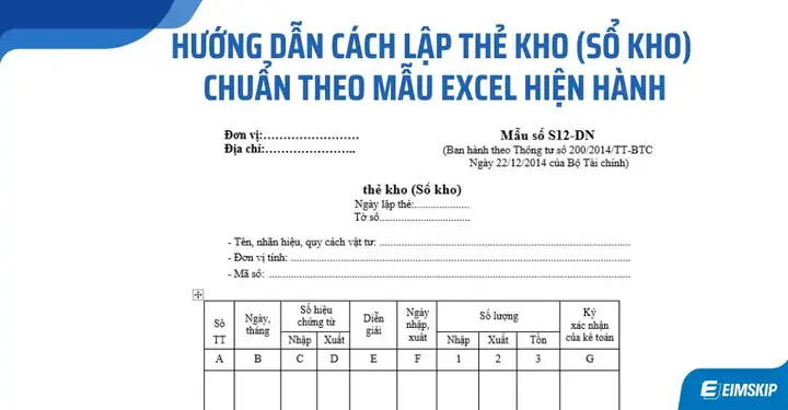 Thẻ Kho Là Gì? Hướng Dẫn Cách Ghi Và Quản Lý Thẻ Kho Chuẩn Xác Thẻ Kho Là Gì? Hướng Dẫn Cách Ghi Và Quản Lý Thẻ Kho Chuẩn Xác