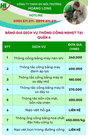 Dịch Vụ Thông Cống Nghẹt Quận 6 Uy Tín, Giá Rẻ, Có Mặt Sau 15 Phút Dịch Vụ Thông Cống Nghẹt Quận 6 Uy Tín, Giá Rẻ, Có Mặt Sau 15 Phút