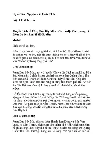 Thuyết Minh Chi Tiết Về Rừng Dừa Bảy Mẫu: Lịch Sử, Vị Trí Và Hướng Dẫn Tham Quan Thuyết Minh Chi Tiết Về Rừng Dừa Bảy Mẫu: Lịch Sử, Vị Trí Và Hướng Dẫn Tham Quan