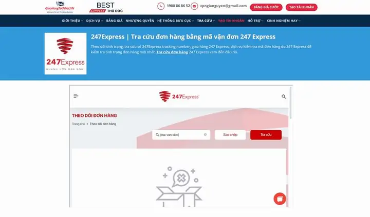Cách Tra Cứu Mã Vận Đơn 247express Nhanh Chóng Và Chính Xác