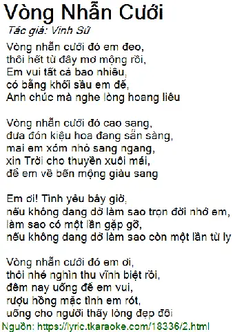 Vòng Nhẫn Cưới Remix: Lời Bài Hát, Link Tải Và Cách Nghe Online