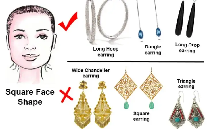 Gợi Ý Bông Tai Cho Người Mặt Vuông: Những Kiểu Khuyên Tai Đẹp Giúp Mềm Hóa Góc Cạnh
