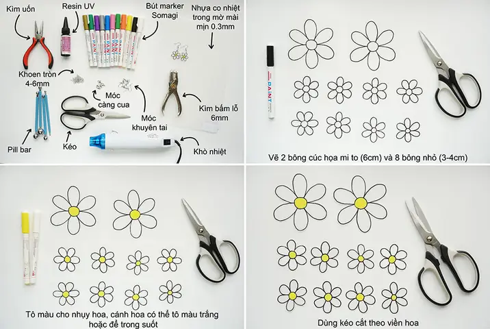Hướng Dẫn Chi Tiết Cách Làm Vòng Tay Hình Bông Hoa Handmade Đơn Giản Cho Người Mới Hướng Dẫn Chi Tiết Cách Làm Vòng Tay Hình Bông Hoa Handmade Đơn Giản Cho Người Mới