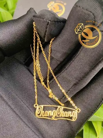Tổng Hợp Dây Chuyền Vàng 18k Khắc Tên Theo Yêu Cầu Cho Nam Nữ Tổng Hợp Dây Chuyền Vàng 18k Khắc Tên Theo Yêu Cầu Cho Nam Nữ