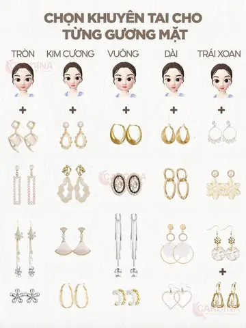 Cách Chọn Bông Tai Hợp Với Khuôn Mặt Và Kiểu Tóc Cho Nàng Thêm Xinh Cách Chọn Bông Tai Hợp Với Khuôn Mặt Và Kiểu Tóc Cho Nàng Thêm Xinh