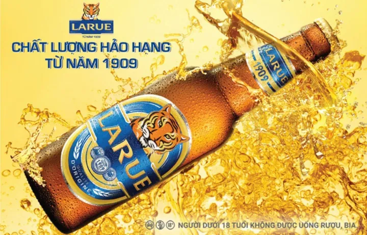 Khám Phá Hình Ảnh Biểu Tượng Và Diện Mạo Bia Larue Người Yêu Bia Qua Các Phiên Bản Logo Con Cọp Và Bao Bì Lon Smooth