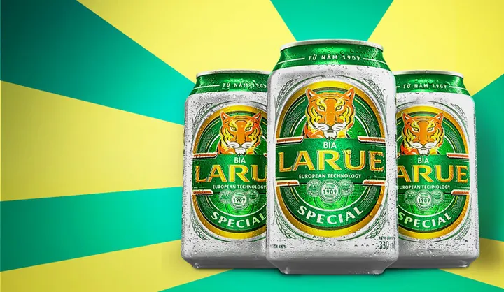 Khám Phá Hình Ảnh Biểu Tượng Và Diện Mạo Bia Larue Người Yêu Bia Qua Các Phiên Bản Logo Con Cọp Và Bao Bì Lon Smooth