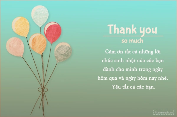 99+ Hình Ảnh Cảm Ơn Mọi Người Chúc Mừng Sinh Nhật Đẹp, Độc Đáo & Dễ Thương Dành Cho Bạn Trẻ