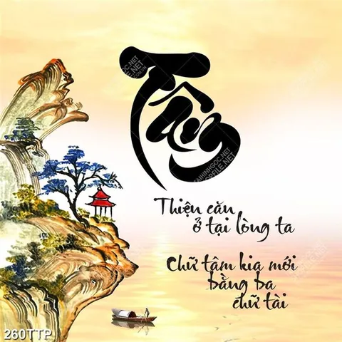 Khám Phá Hình Ảnh Chữ Tâm Thư Pháp Đẹp Và Sâu Sắc Cho Người Yêu Nghệ Thuật Gồm Thư Pháp, Tranh Thêu Và Dát Vàng