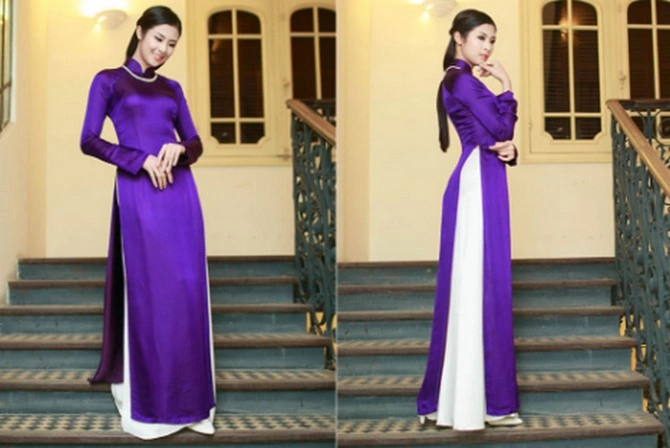Hình Ảnh Cô Gái Huế Mặc Áo Dài Tím – Bộ Sưu Tập Đầy Sắc Màu & Câu Chuyện Văn Hóa Dành Cho Người Yêu Thời Trang Việt