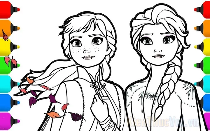 Tải Tranh Tô Màu Và Hình Ảnh Elsa Anna Đẹp Nhất Cho Bé Yêu (bộ Sưu Tập Frozen)
