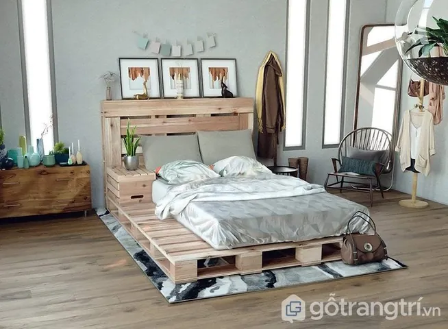 Chiêm Ngưỡng Hình Ảnh Giường Pallet Thịnh Hành Dành Cho Phòng Ngủ Hiện Đại Từ Mẫu Gỗ Thông Đến Kiểu Lắp Ghép Chiêm Ngưỡng Hình Ảnh Giường Pallet Thịnh Hành Dành Cho Phòng Ngủ Hiện Đại Từ Mẫu Gỗ Thông Đến Kiểu Lắp Ghép