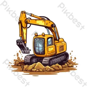 Tải Hình Ảnh Máy Múc Miễn Phí Cho Designer Và Bé (máy Xúc, Vector, Png)