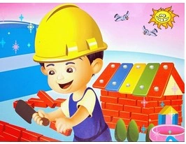 Hình Ảnh Minh Họa Bài Thơ “em Làm Thợ Xây” – Tài Nguyên Trực Quan Cho Giáo Viên & Phụ Huynh Dạy Trẻ 3‑4 Tuổi