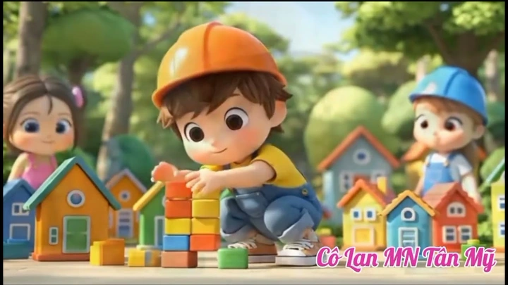 Hình Ảnh Minh Họa Bài Thơ “em Làm Thợ Xây” – Tài Nguyên Trực Quan Cho Giáo Viên & Phụ Huynh Dạy Trẻ 3‑4 Tuổi