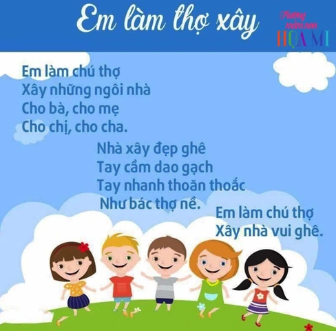 Hình Ảnh Minh Họa Bài Thơ “em Làm Thợ Xây” – Tài Nguyên Trực Quan Cho Giáo Viên & Phụ Huynh Dạy Trẻ 3‑4 Tuổi