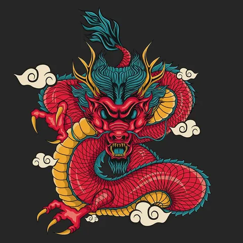 Tải Hình Ảnh Rồng Đỏ Miễn Phí: Tổng Hợp Hình Nền, Png Và Vector Cho Designer