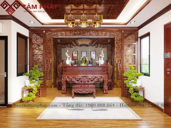 Xem Hình Ảnh Sập Thờ Đẹp Và Chuẩn Phong Thủy Cho Không Gian Thờ Gia Đình Việt