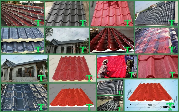 Xem Hình Ảnh Tôn Lợp Mái Thực Tế Cho Gia Chủ: Tổng Hợp Các Loại (tôn Lạnh, Tôn Màu, Tôn Giả Ngói)