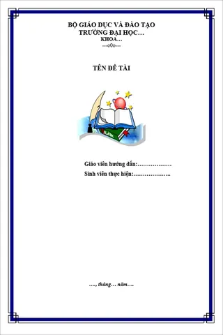 Tải Hình Ảnh Trang Bìa Đẹp Miễn Phí Cho Báo Cáo, Tiểu Luận Và Sách