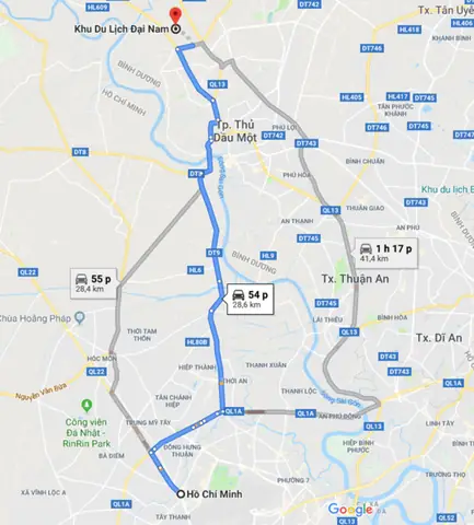 Giải Đáp Khu Du Lịch Đại Nam Cách Sài Gòn Bao Xa Và Hướng Dẫn Di Chuyển Chi Tiết Giải Đáp Khu Du Lịch Đại Nam Cách Sài Gòn Bao Xa Và Hướng Dẫn Di Chuyển Chi Tiết