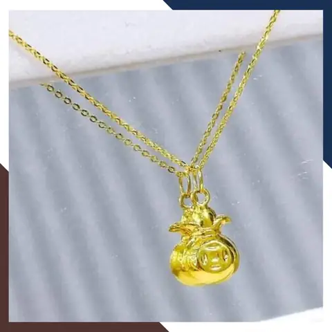 Tìm Hiểu Ý Nghĩa Phong Thủy Và Các Loại Mặt Dây Chuyền Hình Túi Tiền Phổ Biến