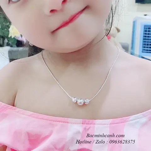 Tổng Hợp Các Mẫu Dây Chuyền Bạc Cho Bé Gái Đẹp, An Toàn Và Bền Nhất Tổng Hợp Các Mẫu Dây Chuyền Bạc Cho Bé Gái Đẹp, An Toàn Và Bền Nhất