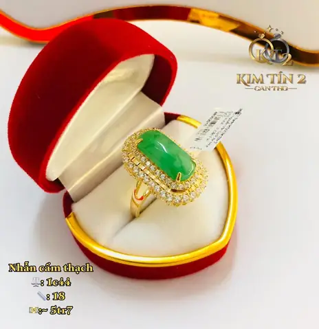 Nhẫn Vàng Hột Cẩm Thạch: Mẫu Mã, Chất Liệu, Giá Và Cách Chọn Mua Cho Người Mới