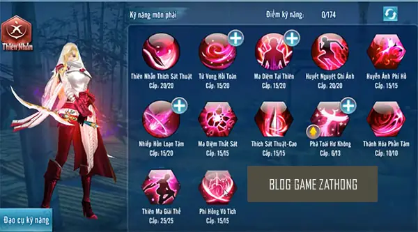 Hướng Dẫn Chi Tiết Tăng Điểm Tiềm Năng Và Kỹ Năng Cho Phái Thiên Nhẫn Vltk Mobile