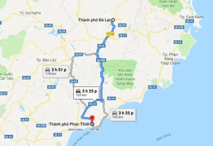 Phan Thiết Đến Đà Lạt: Khoảng Cách, Thời Gian Và Cách Di Chuyển Chi Tiết Phan Thiết Đến Đà Lạt: Khoảng Cách, Thời Gian Và Cách Di Chuyển Chi Tiết