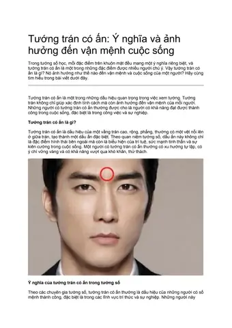 Hướng Dẫn Xem Phong Thủy Tướng Số Như Thế Nào Qua Nhân Tướng Học Khuôn Mặt Cho Người Mới Tìm Hiểu