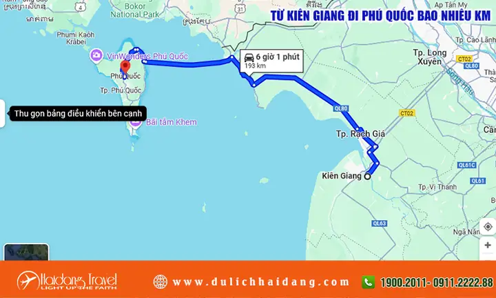 Khoảng Cách Rạch Giá – Phú Quốc: 120 Km, Thời Gian Di Chuyển, Giá Vé Và Cách Đặt Vé