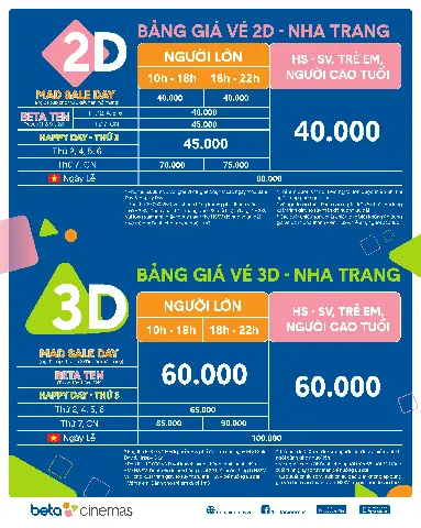Lịch Chiếu Rạp Beta Nha Trang Hôm Nay: Giờ Mở, Phim Đang Chiếu & Giá Vé Lịch Chiếu Rạp Beta Nha Trang Hôm Nay: Giờ Mở, Phim Đang Chiếu & Giá Vé