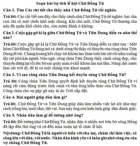Tóm Tắt Sự Tích Lễ Hội Chử Đồng Tử: Nội Dung Bài Học Tiếng Việt 3 Cho Học Sinh Lớp 3 Tóm Tắt Sự Tích Lễ Hội Chử Đồng Tử: Nội Dung Bài Học Tiếng Việt 3 Cho Học Sinh Lớp 3