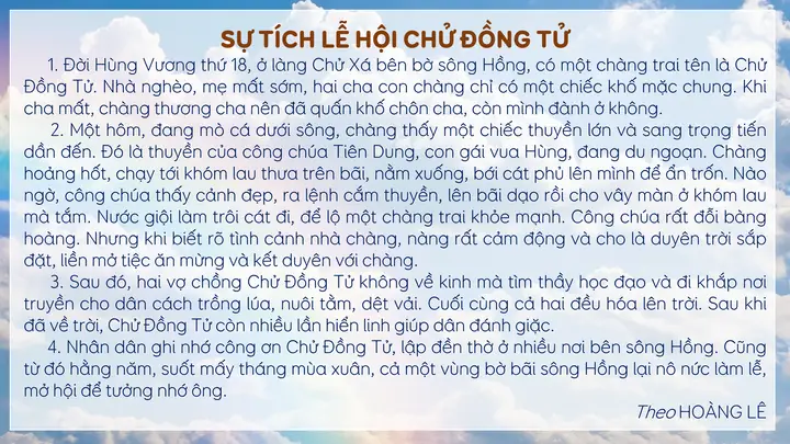 Tóm Tắt Sự Tích Lễ Hội Chử Đồng Tử: Nội Dung Bài Học Tiếng Việt 3 Cho Học Sinh Lớp 3 Tóm Tắt Sự Tích Lễ Hội Chử Đồng Tử: Nội Dung Bài Học Tiếng Việt 3 Cho Học Sinh Lớp 3