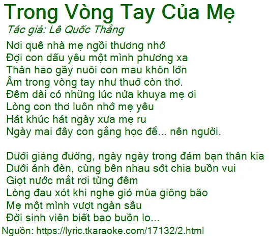 Lời Bài Hát “trong Vòng Tay Ba Mẹ” – Ý Nghĩa, Cách Hát Và Hợp Âm Cho Phụ Huynh Lời Bài Hát “trong Vòng Tay Ba Mẹ” – Ý Nghĩa, Cách Hát Và Hợp Âm Cho Phụ Huynh