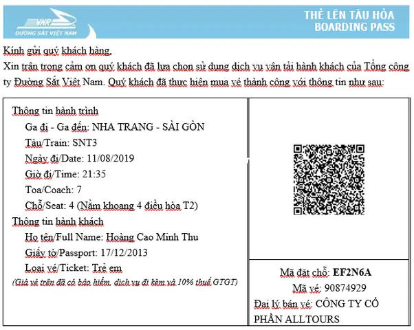 Cập Nhật Giá Vé Tàu Hỏa Tp.hcm Đi Nha Trang: Lịch Trình, Mác Tàu Cho Hành Khách
