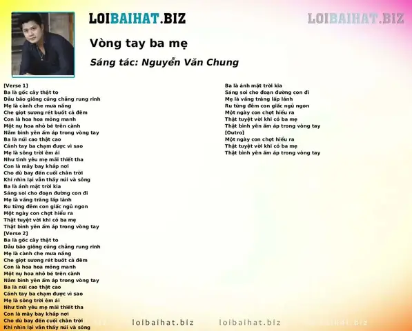 Lời Bài Hát “vòng Tay Của Ba Mẹ” + Ý Nghĩa Sâu Sắc Cho Phụ Huynh