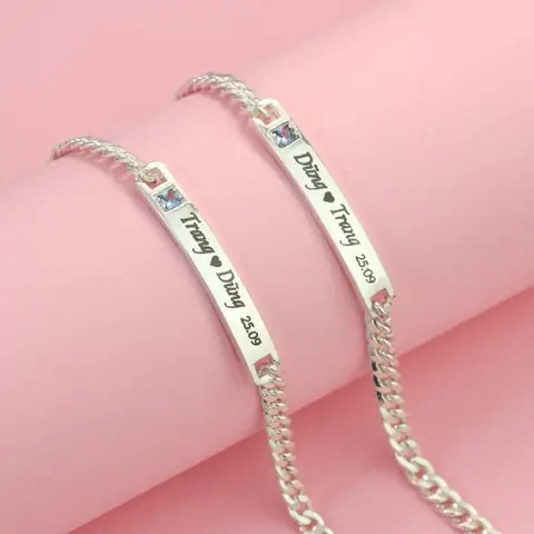 Gợi Ý Chọn Vòng Tay Đôi Khắc Tên Theo Yêu Cầu Cho Cặp Đôi Và Bạn Thân Gợi Ý Chọn Vòng Tay Đôi Khắc Tên Theo Yêu Cầu Cho Cặp Đôi Và Bạn Thân