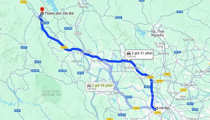 Khoảng Cách Hà Nội – Yên Bái: 155 Km, Thời Gian Di Chuyển Và Các Tuyến Đường